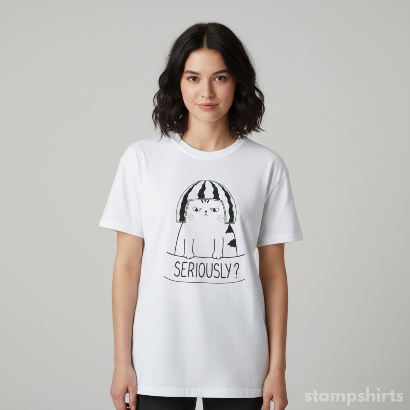 Seriously? Cat T-Shirt image 6