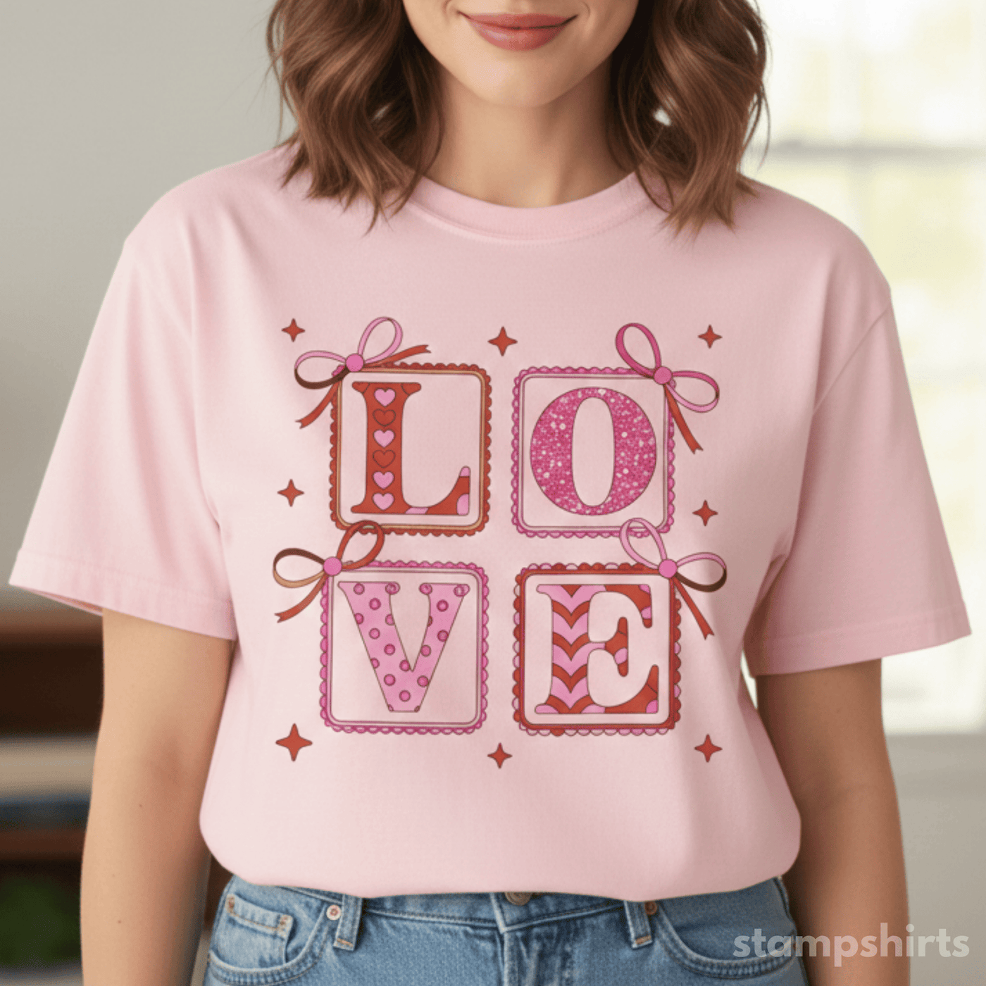 LOVE Block Graphic T-Shirt image 1