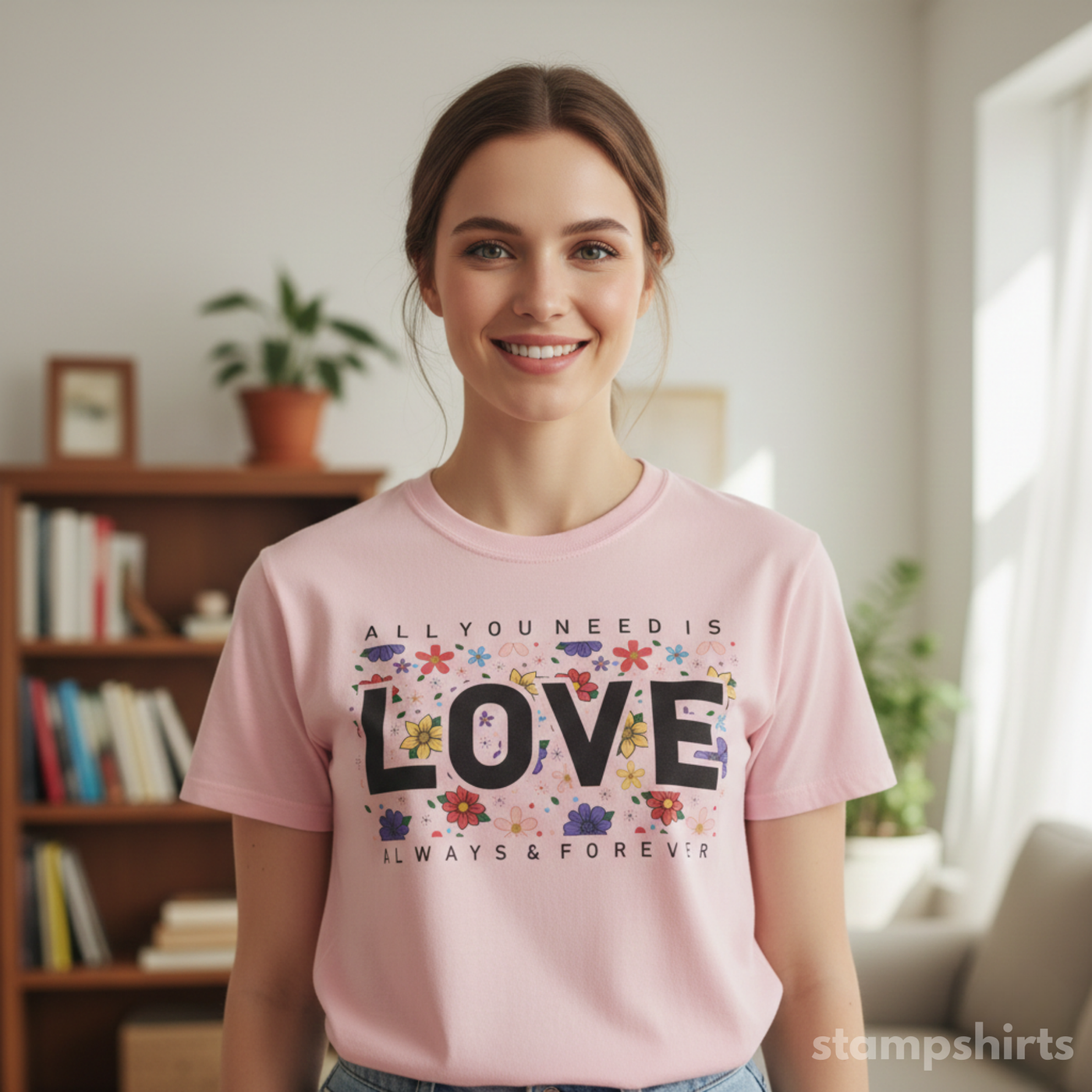 LOVE Floral T-Shirt image 5
