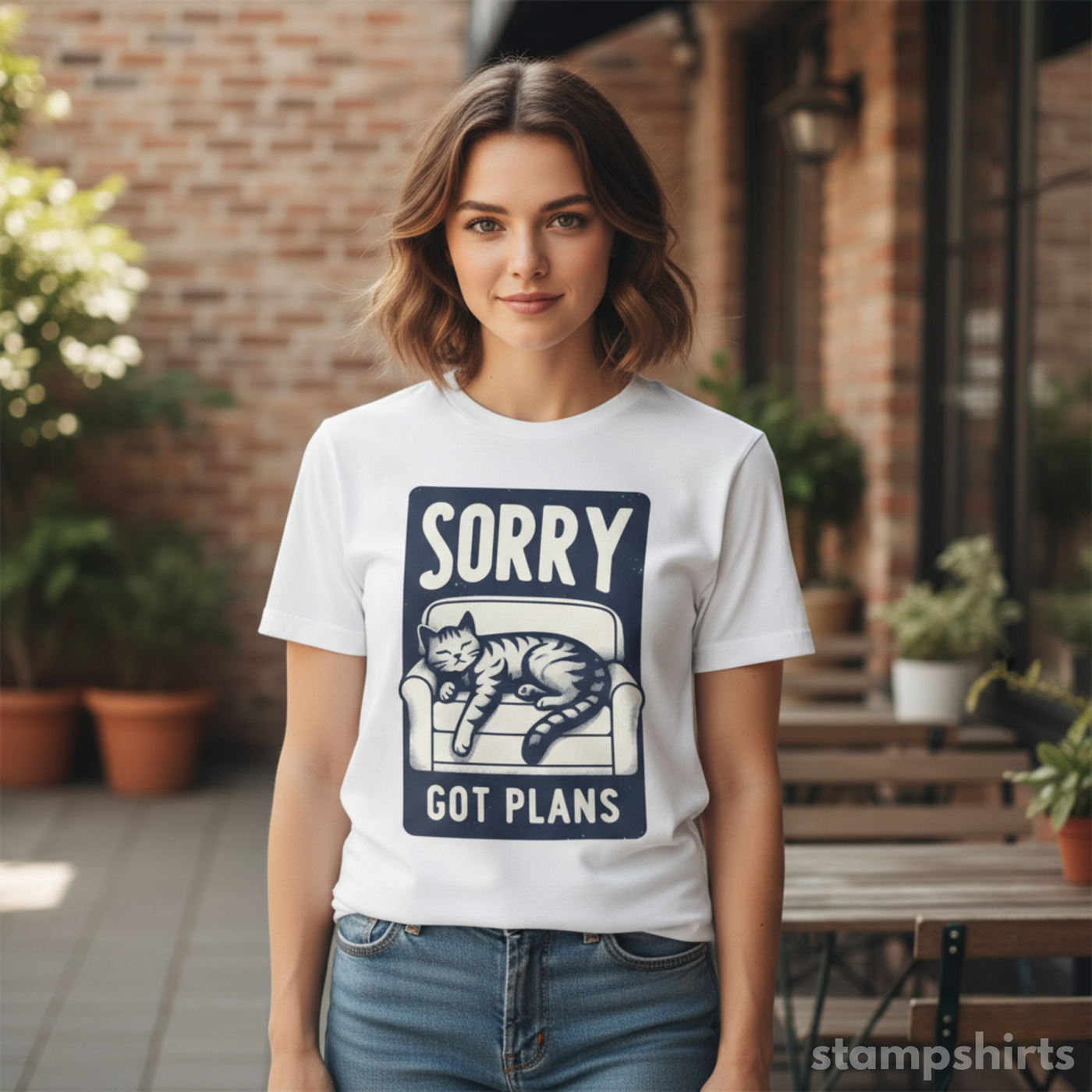 Sorry Got Plans T-Shirt image 2