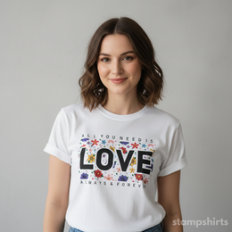 LOVE Floral T-Shirt thumbnail 2