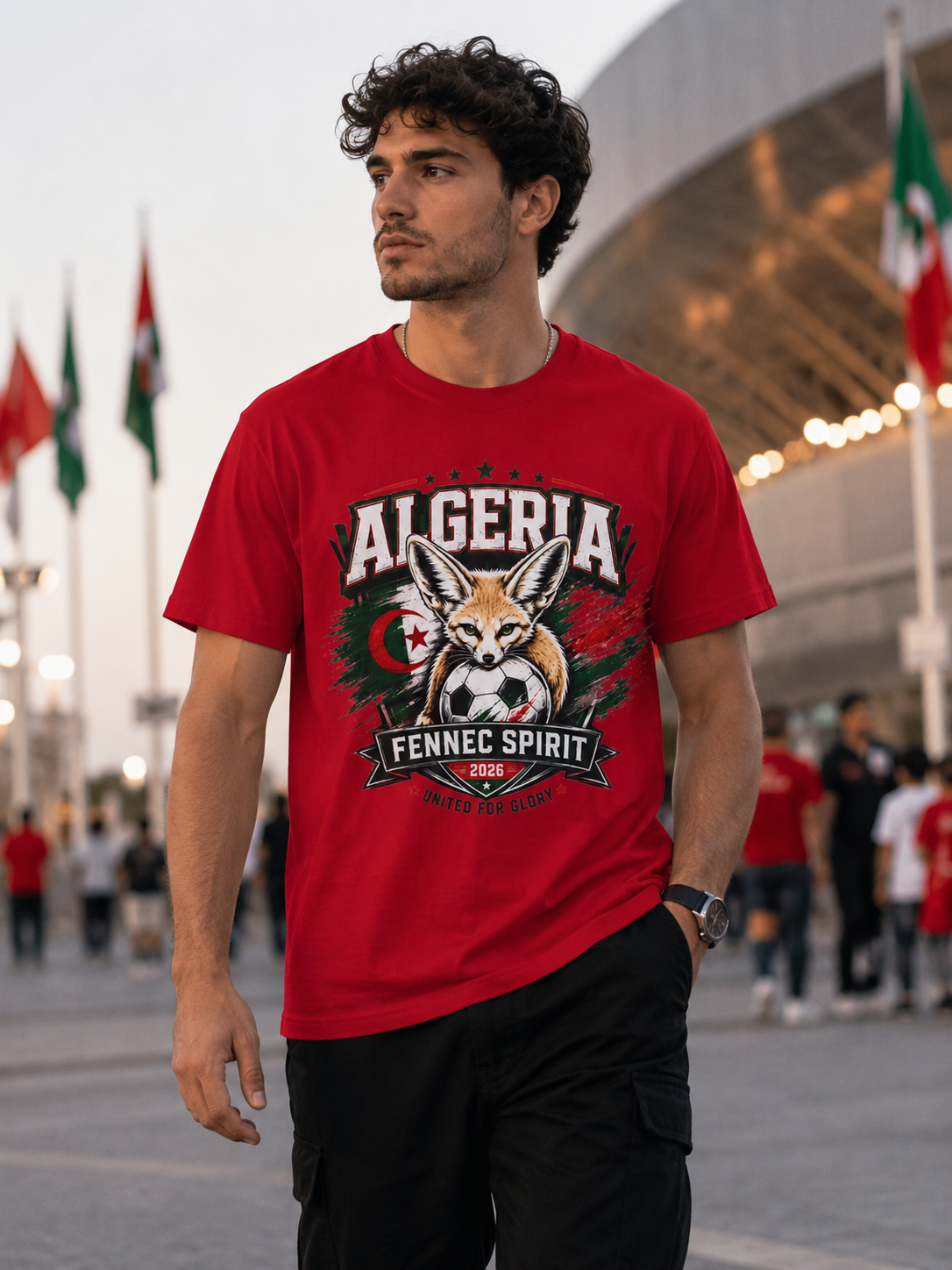 Algeria Fennec Spirit T-Shirt — National Soccer Fan Tee