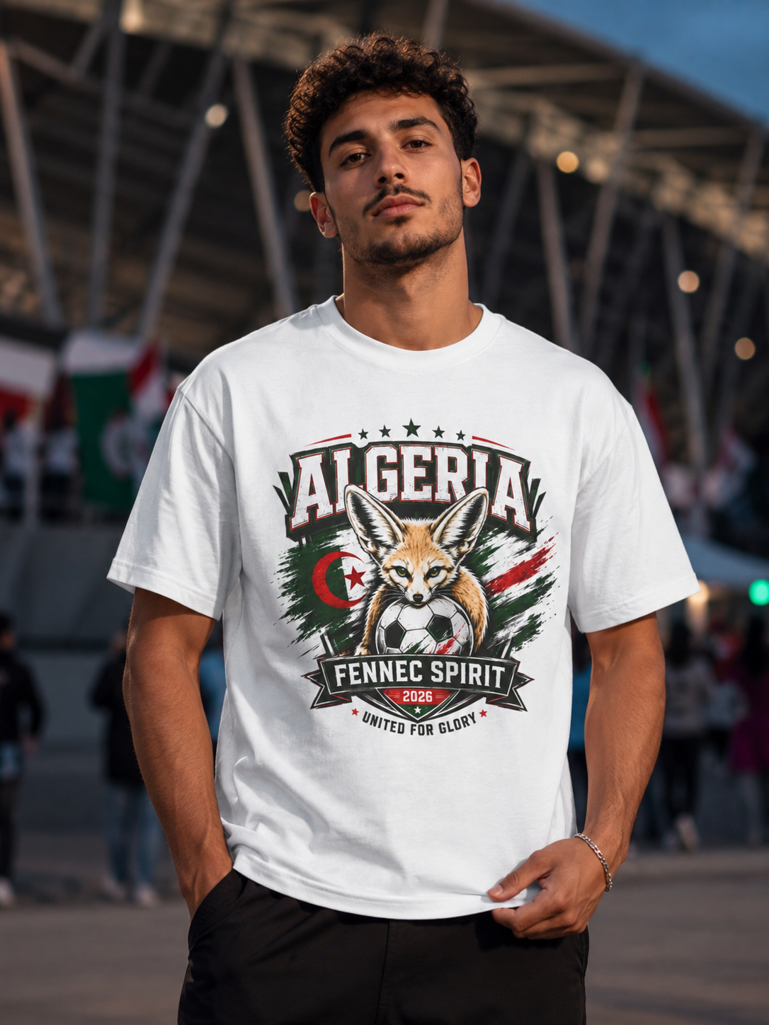 Algeria Fennec Spirit T-Shirt — National Soccer Fan Tee