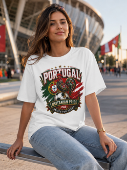 Portugal Lusitanian Pride T-Shirt — United for Glory Football Fan Tee thumbnail 6