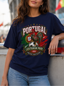 Portugal Lusitanian Pride T-Shirt — United for Glory Football Fan Tee thumbnail 1