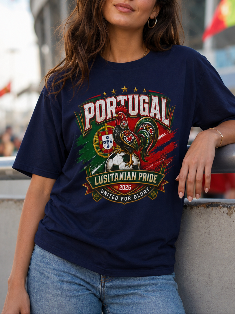 Portugal Lusitanian Pride T-Shirt — United for Glory Football Fan Tee