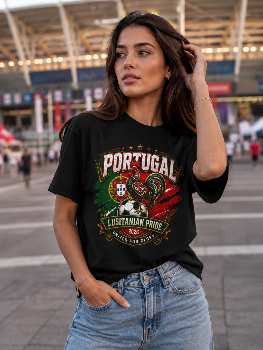 Portugal Lusitanian Pride T-Shirt — United for Glory Football Fan Tee image 4