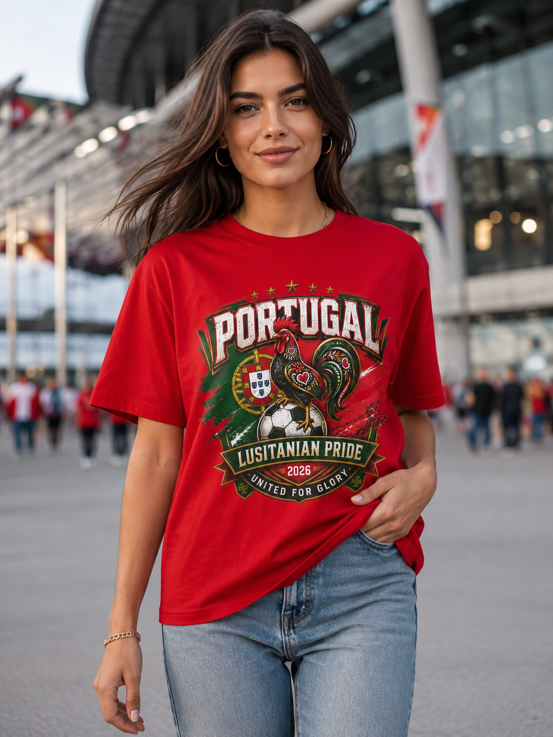 Portugal Lusitanian Pride T-Shirt — United for Glory Football Fan Tee image 8