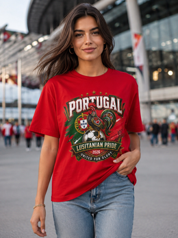 Portugal Lusitanian Pride T-Shirt — United for Glory Football Fan Tee thumbnail 8