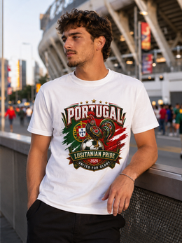 Portugal Lusitanian Pride T-Shirt — United for Glory Football Fan Tee thumbnail 7