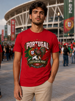 Portugal Lusitanian Pride T-Shirt — United for Glory Football Fan Tee thumbnail 9