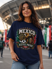 Mexico Aztec Pride T-Shirt — 2026 Eagle Soccer Crest