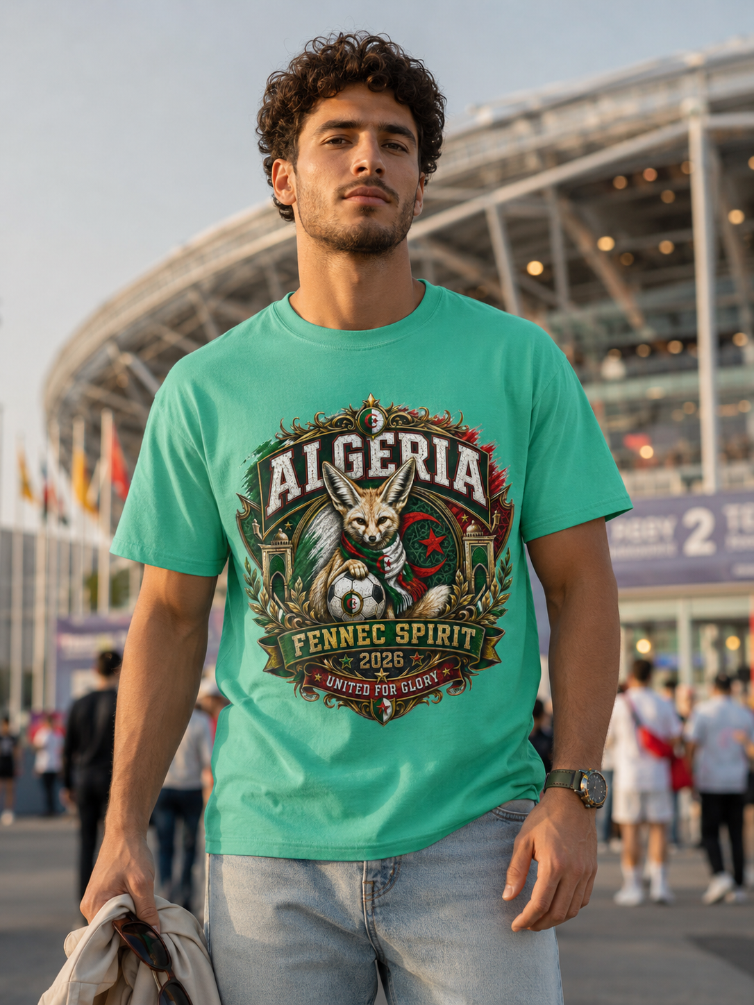 Algeria Fennec Spirit T-Shirt — National Pride Football Fan Tee