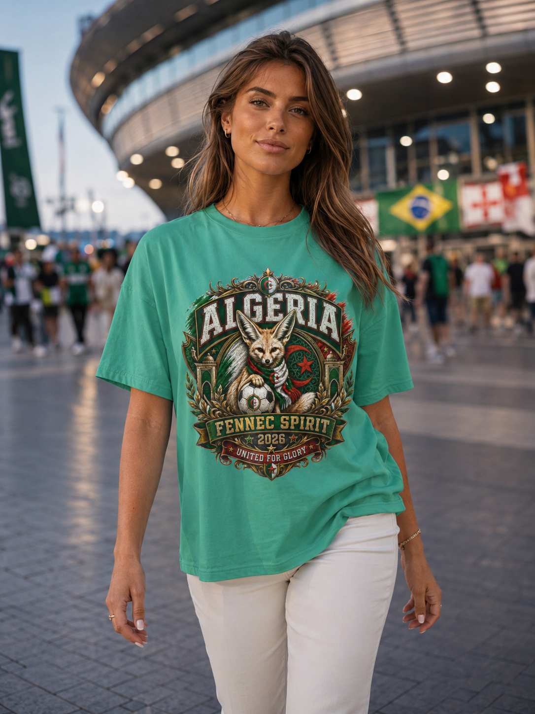 Algeria Fennec Spirit T-Shirt — National Pride Football Fan Tee
