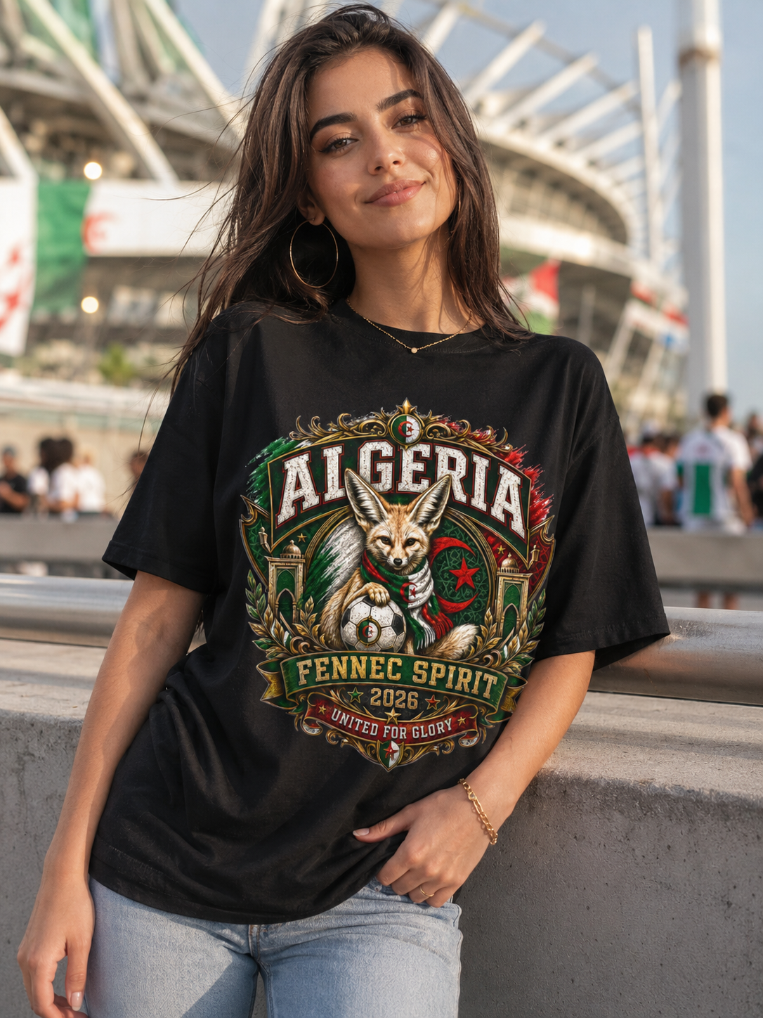 Algeria Fennec Spirit T-Shirt — National Pride Football Fan Tee
