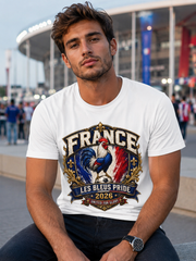France Les Bleus Pride 2026 T-Shirt — French Rooster Soccer Fan Tee