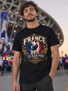 France Les Bleus Pride 2026 T-Shirt — French Rooster Soccer Fan Tee
