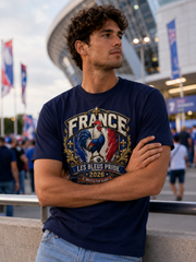 France Les Bleus Pride 2026 T-Shirt — French Rooster Soccer Fan Tee