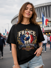 France Les Bleus Pride 2026 T-Shirt — French Rooster Soccer Fan Tee