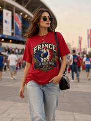 France Les Bleus Pride 2026 T-Shirt — French Rooster Soccer Fan Tee