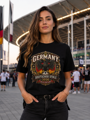 Germany Deutscher Stolz 2026 T-Shirt — Vintage Eagle Crest Tee