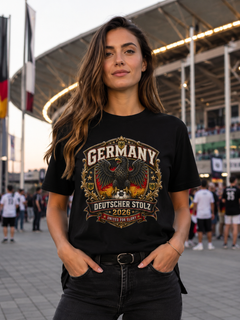Germany Deutscher Stolz 2026 T-Shirt — Vintage Eagle Crest Tee