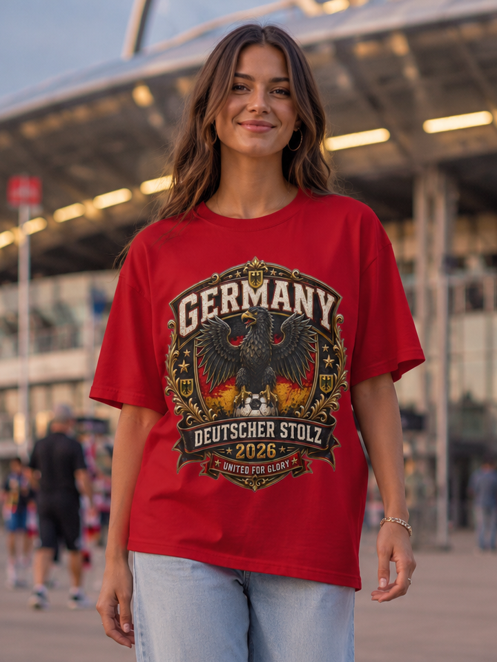 Germany Deutscher Stolz 2026 T-Shirt — Vintage Eagle Crest Tee