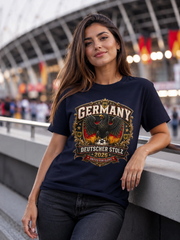 Germany Deutscher Stolz 2026 T-Shirt — Vintage Eagle Crest Tee