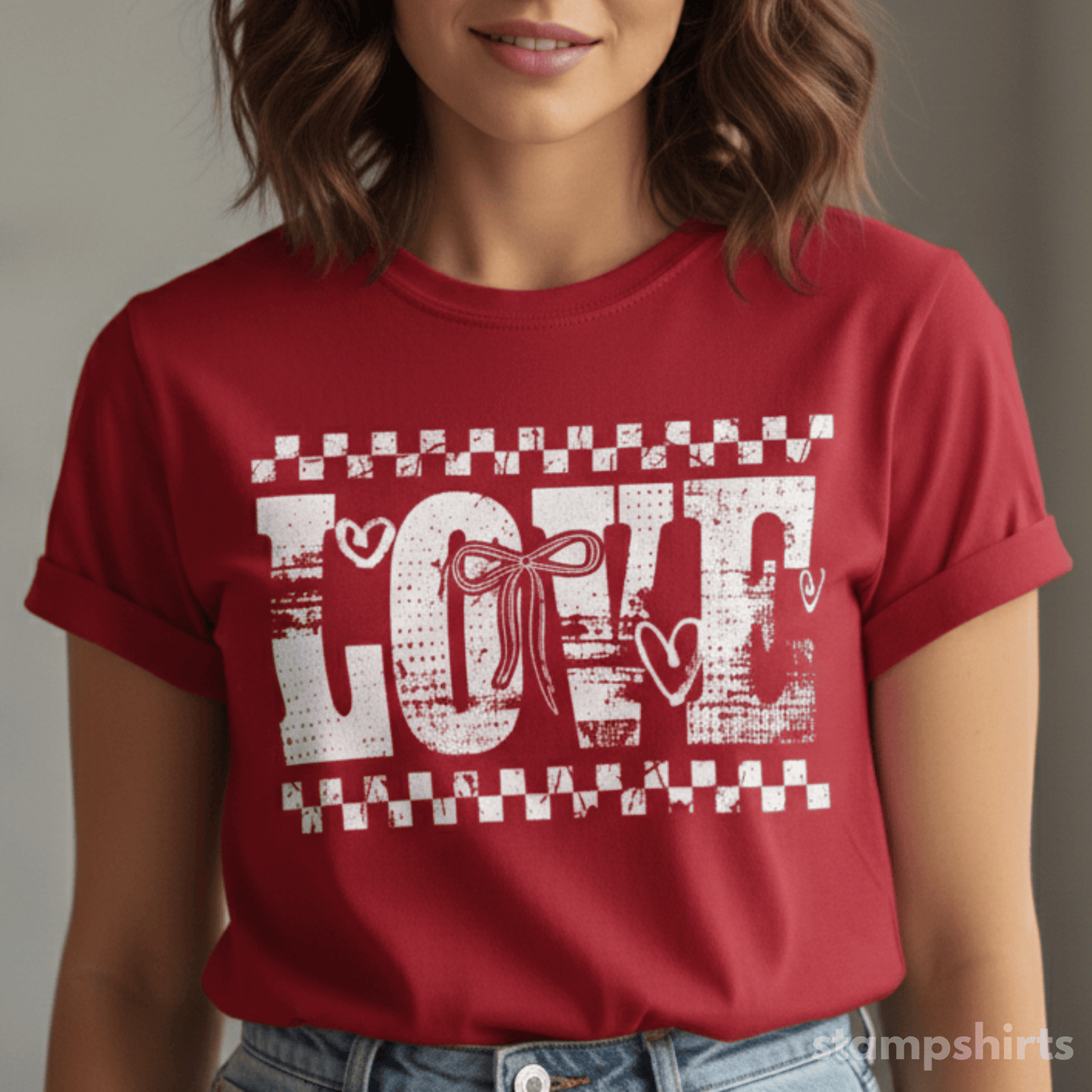 LOVE Checkerboard T-Shirt image 1