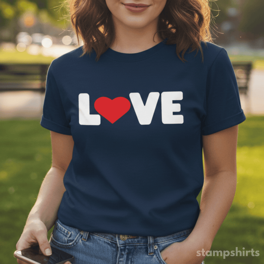 Love Heart Tƒ??Shirt