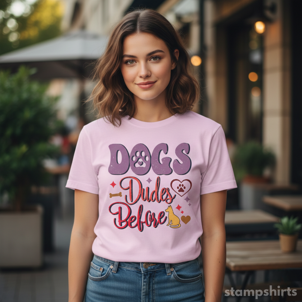 Dogs Before Dudes T-Shirt image 2