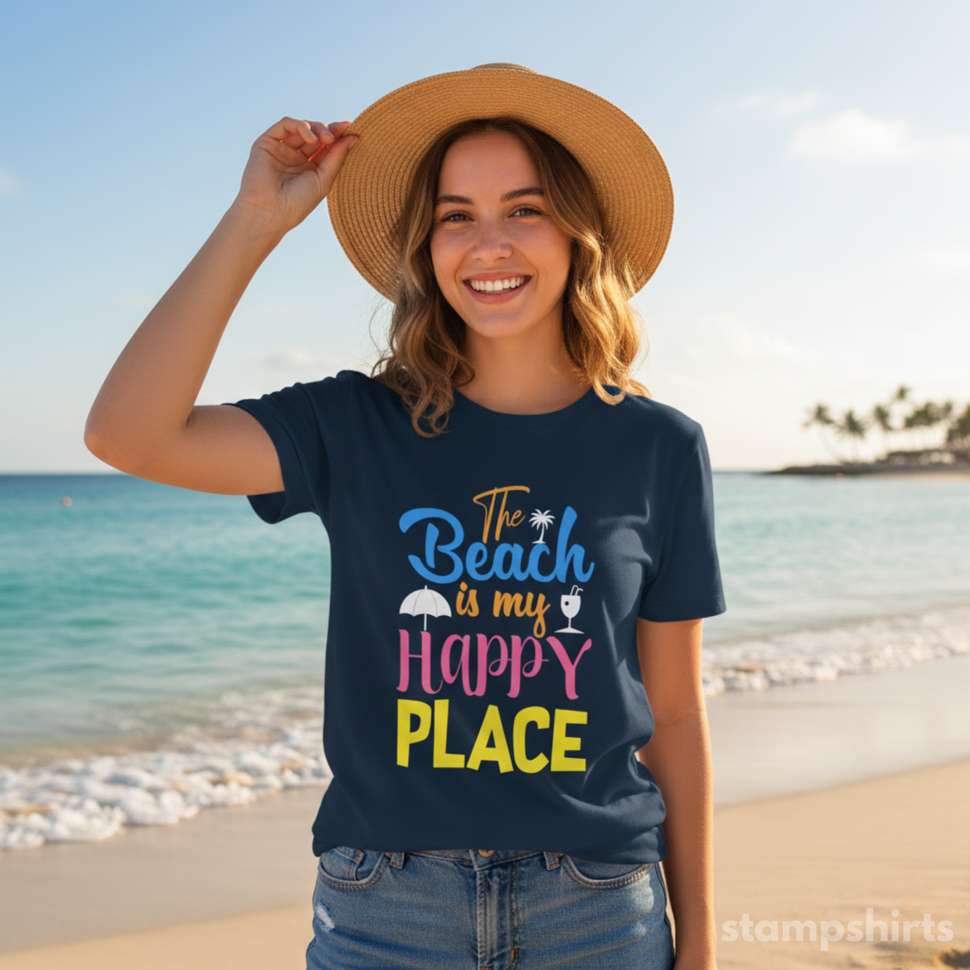 Beach Is My Happy Place T-Shirt image 3