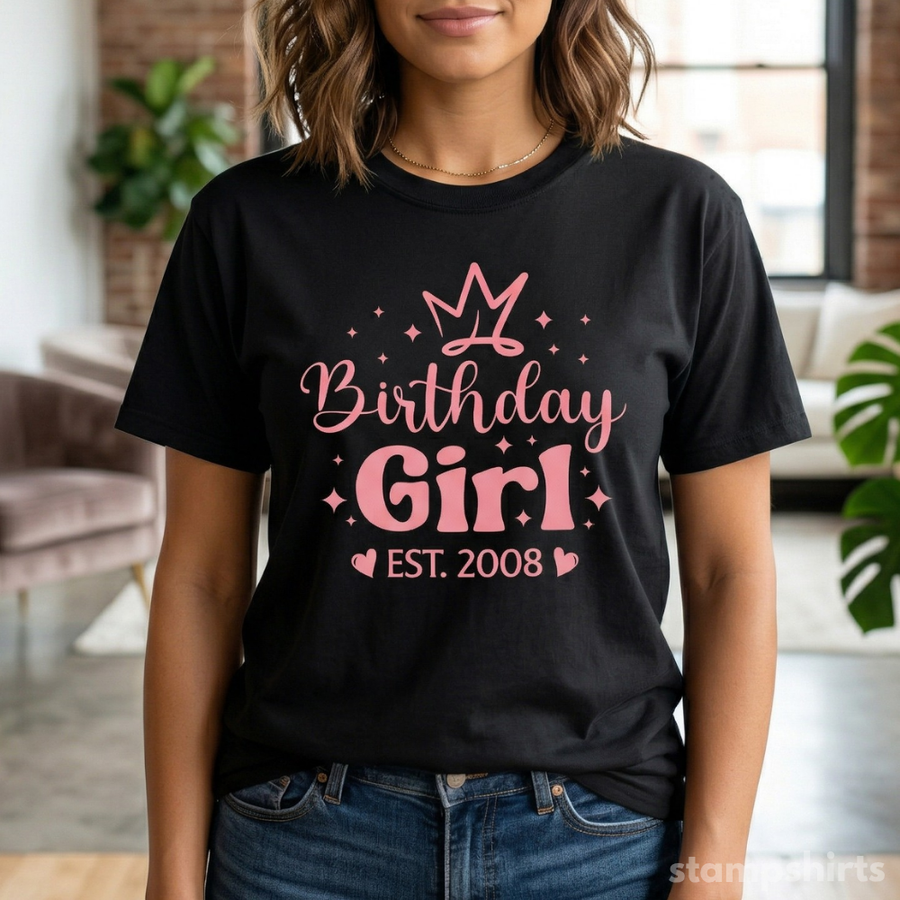Birthday Girl Est. 2008 T-Shirt