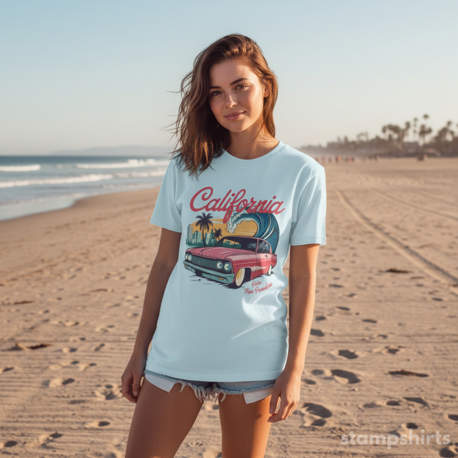 California Retro Car T-Shirt