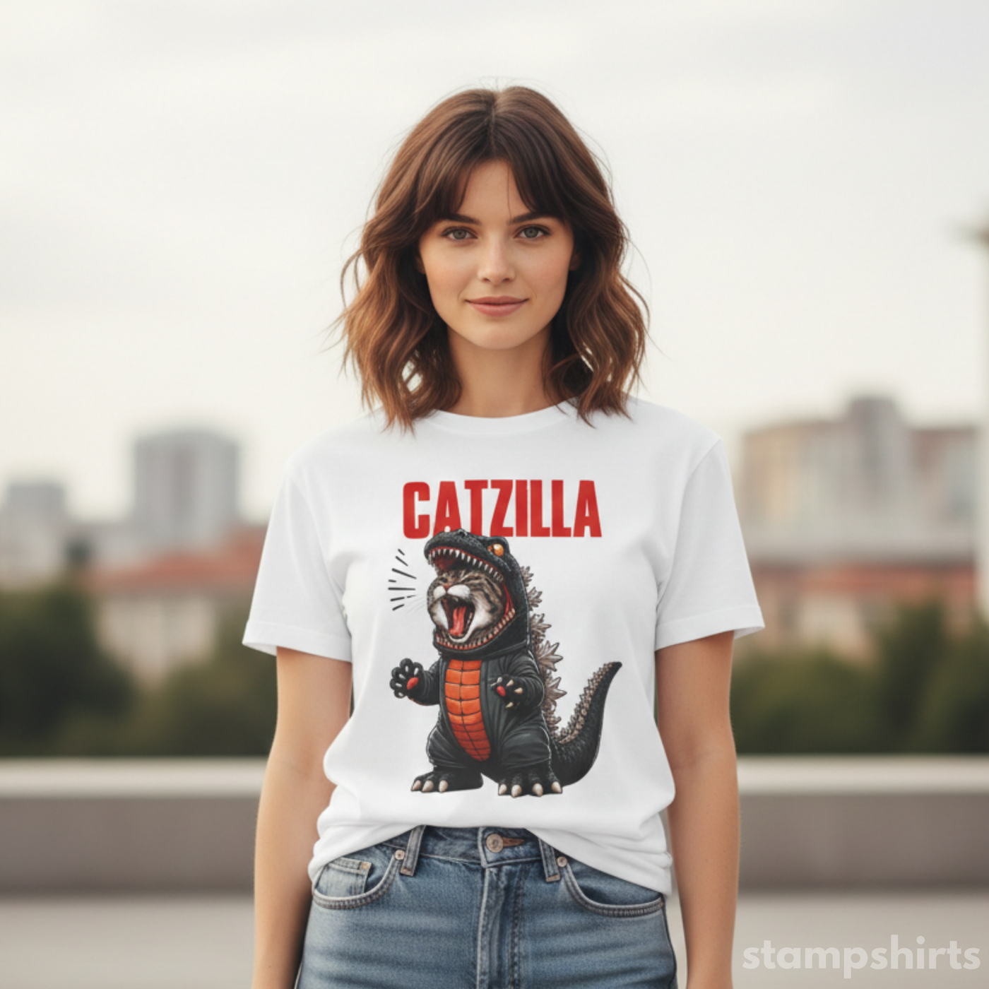 Catzilla Graphic T-Shirt image 4