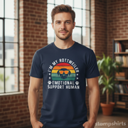 Rottweiler Emotional Support Human T-Shirt