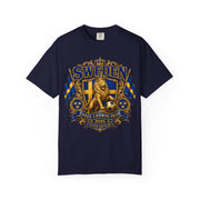 Sweden Lion Crest T-Shirt — Three Crowns Pride Soccer Fan Tee