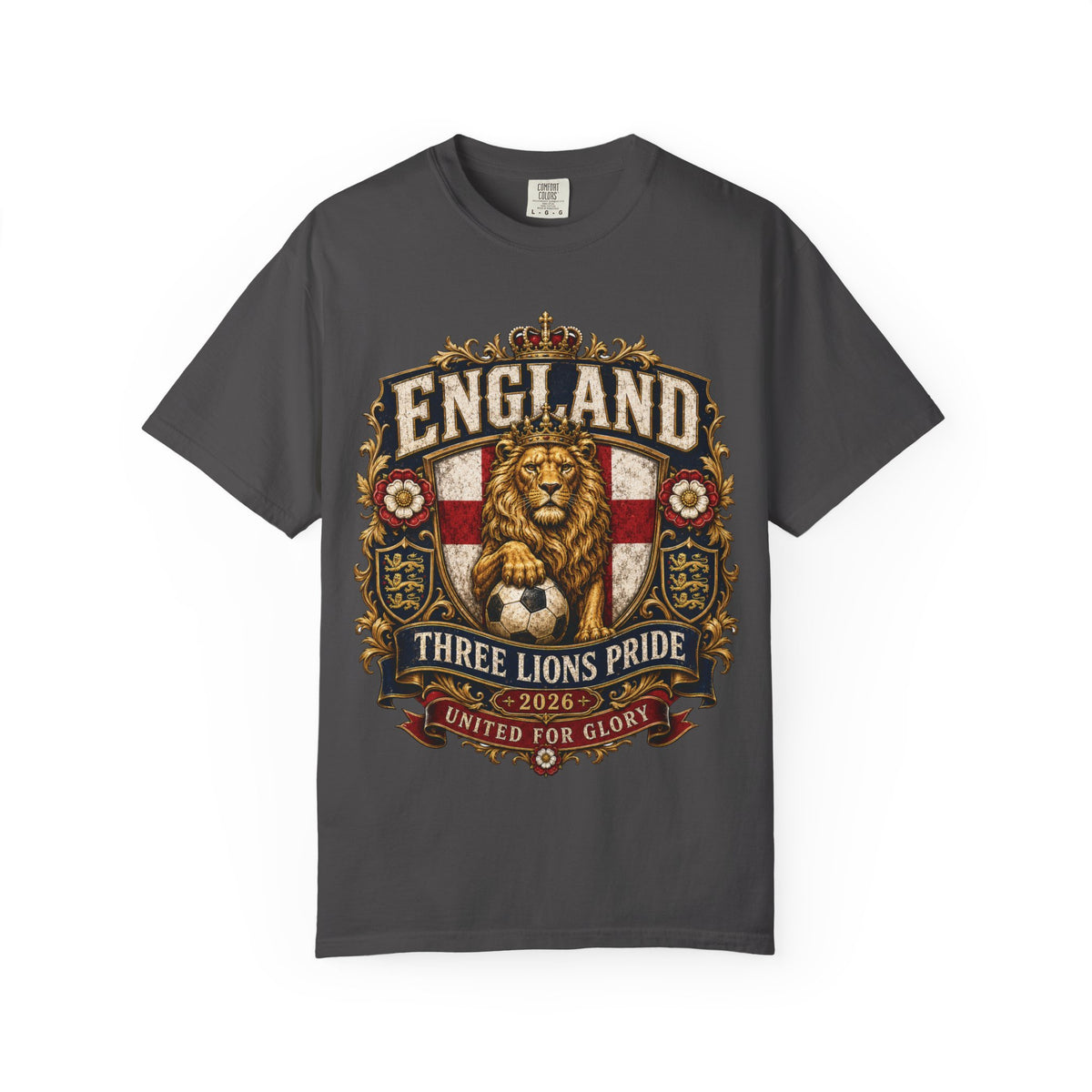 England Three Lions Pride T-Shirt — United for Glory 2026 Football Tee