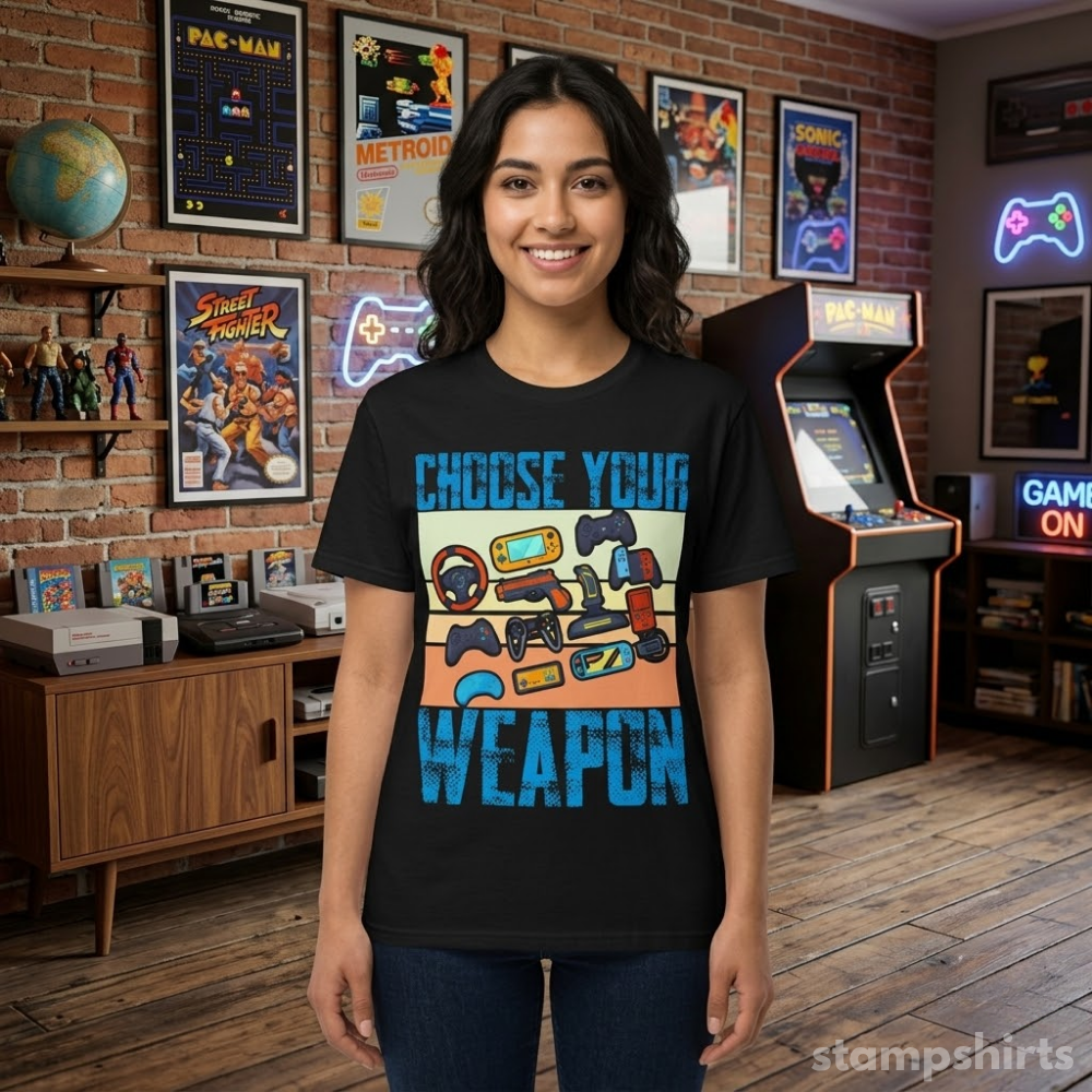 Choose Your Weapon T-Shirt image 3