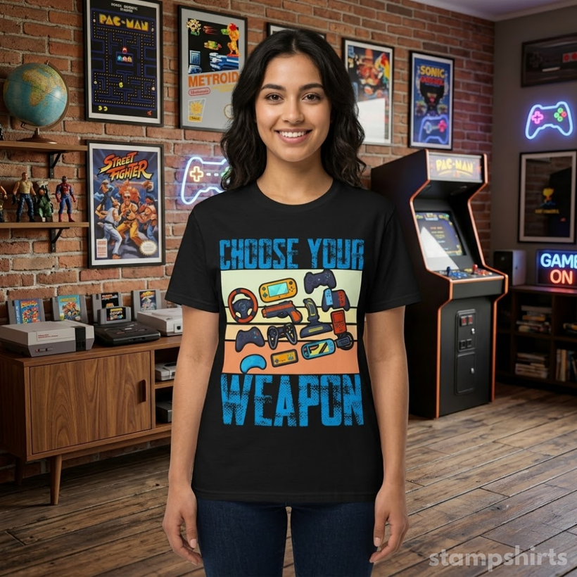 Choose Your Weapon T-Shirt — image 3 of 4