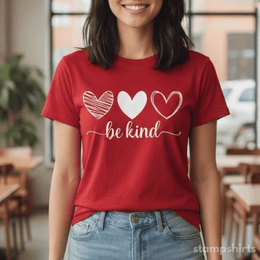 Be Kind Heart T-Shirt thumbnail 1