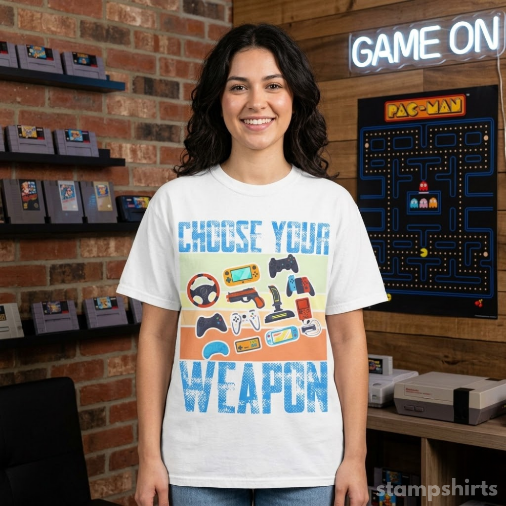Choose Your Weapon T-Shirt image 4