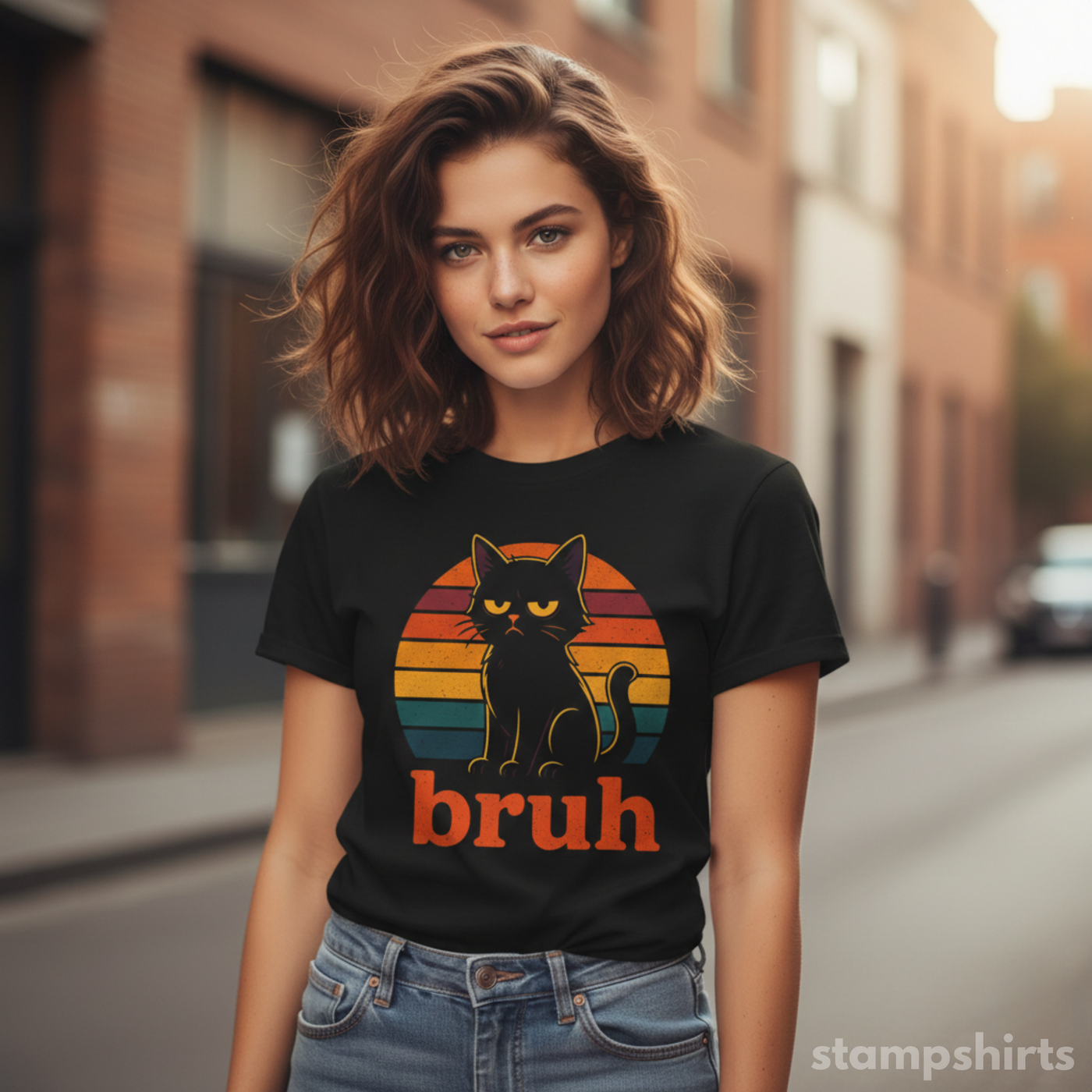 Bruh Cat T-Shirt image 2