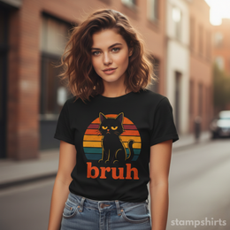 Bruh Cat T-Shirt thumbnail 2