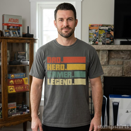 Dad. Hero. Gamer. Legend. T-Shirt thumbnail 4