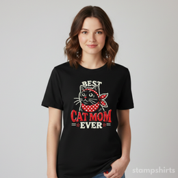 Best Cat Mom Ever T-Shirt thumbnail 4
