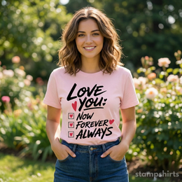 Love You Now Forever Always T-Shirt thumbnail 2