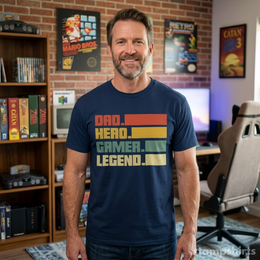 Dad. Hero. Gamer. Legend. T-Shirt thumbnail 3