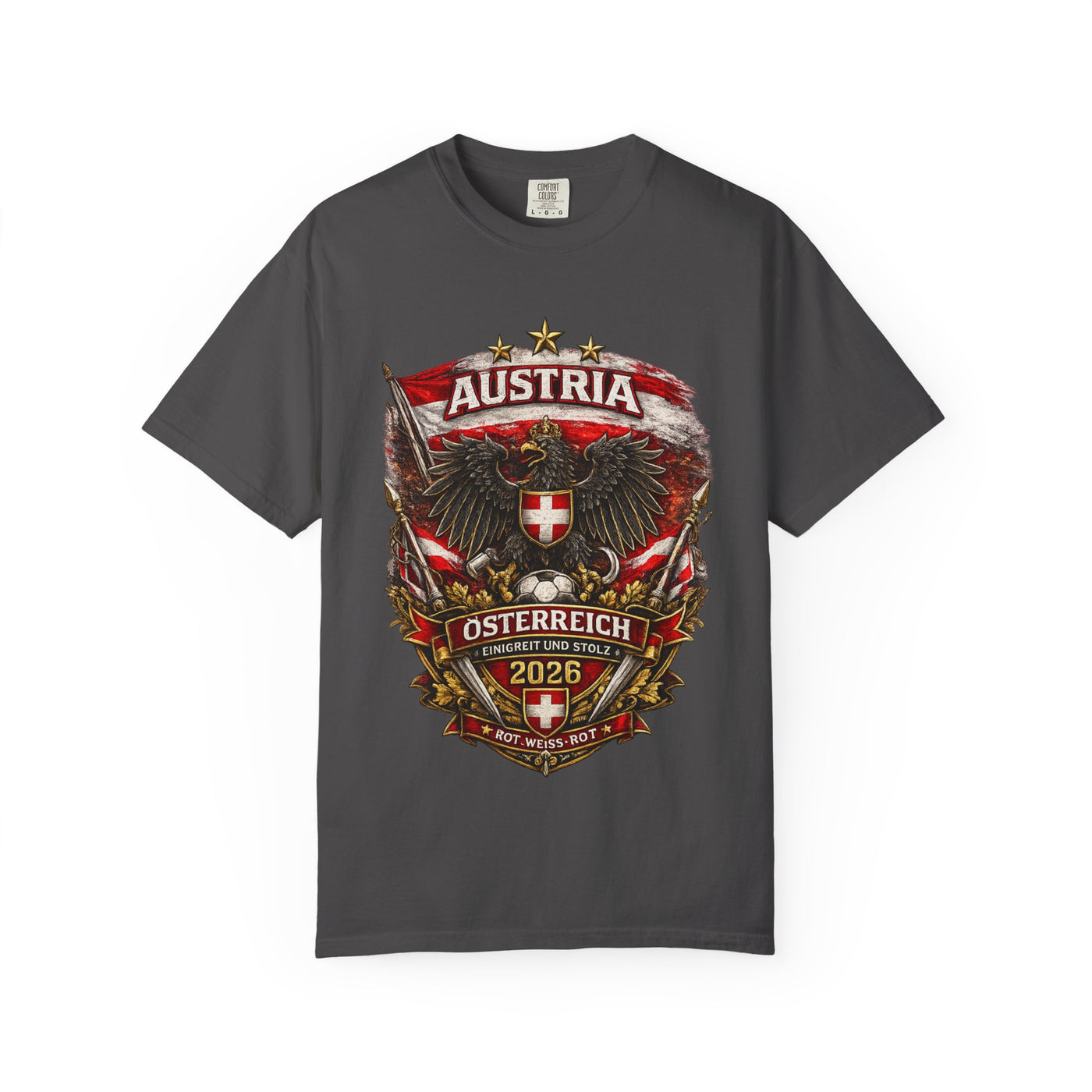 Austria Crest T-Shirt – Österreich 2026 Eagle Shield Graphic image 2