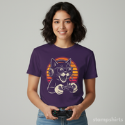Retro Gamer Cat T-Shirt
